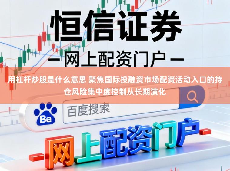 用杠杆炒股是什么意思 聚焦国际投融资市场配资活动入口的持仓风险集中度控制从长期演化