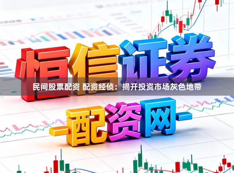 民间股票配资 配资经侦：揭开投资市场灰色地带